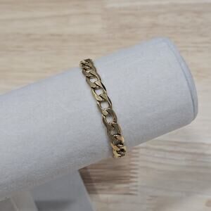 Slide Jewelry Gold Plated Chain Bracelet 7" Style Name "Trashy"